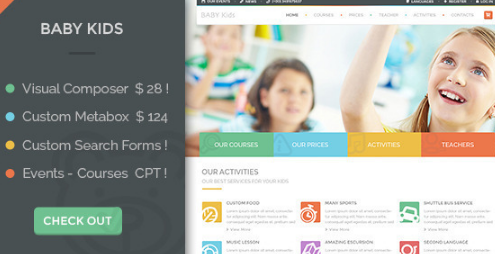 Baby Kids - School WordPress Theme
