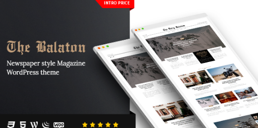 Balaton - Newspaper style Magazine WordPress Theme