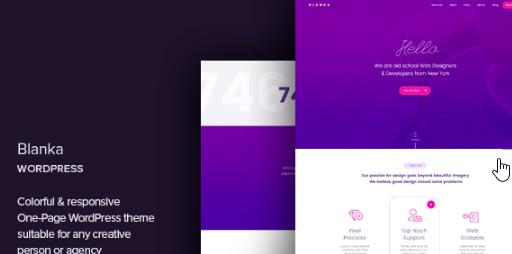 Product Image - Blanka – One Page WordPress Theme 1.3 Product Image - Blanka – One Page WordPress Theme 1.3