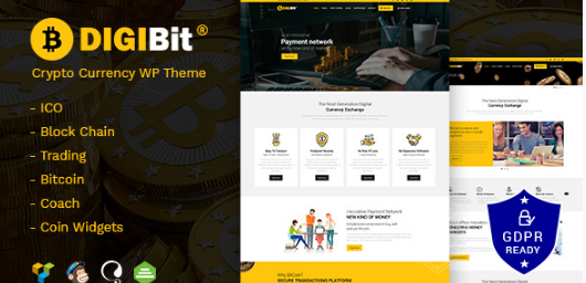 DigiBit - Cryptocurrency Mining WordPress Theme