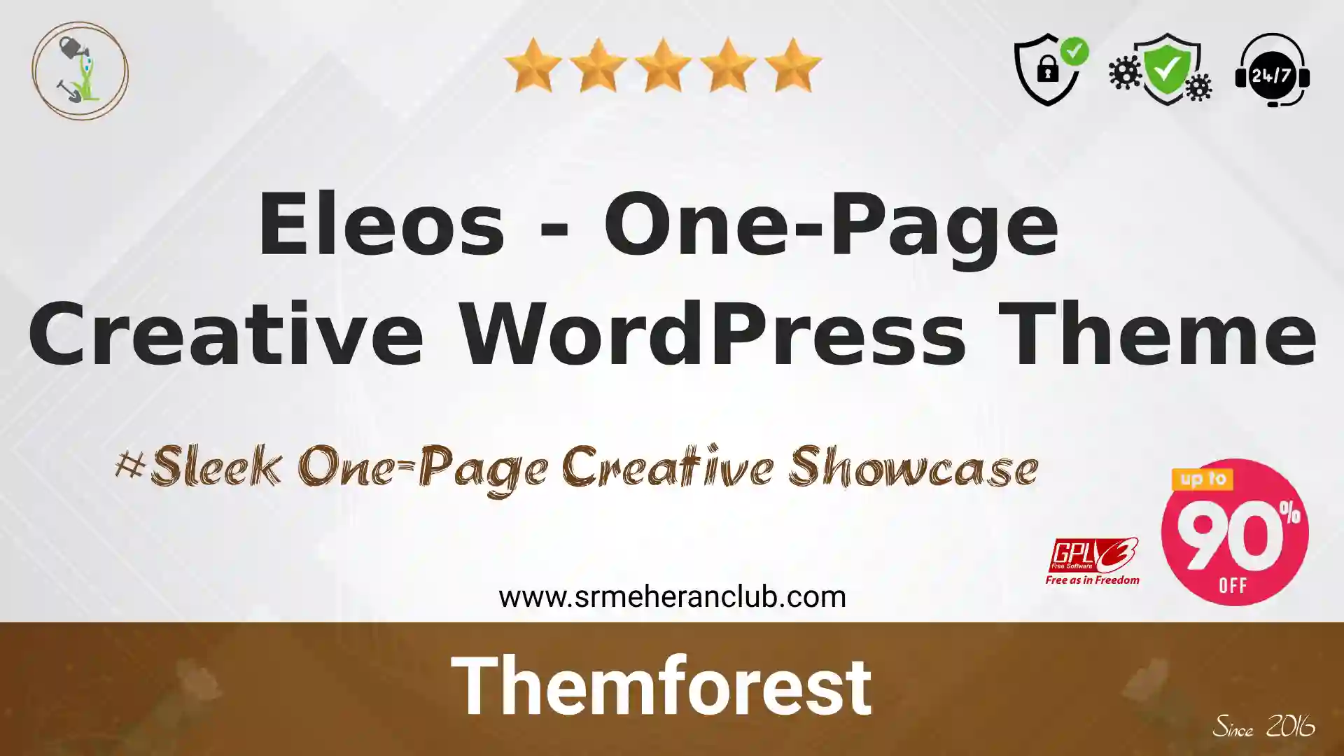 Eleos – One-Page Creative WordPress Theme — Theme by Themeforest