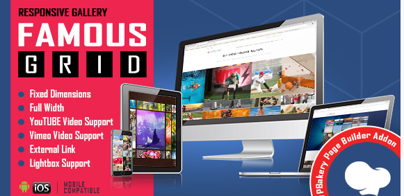 Product Image - Famous – Grid Gallery for WPBakery Page Builde 1.1