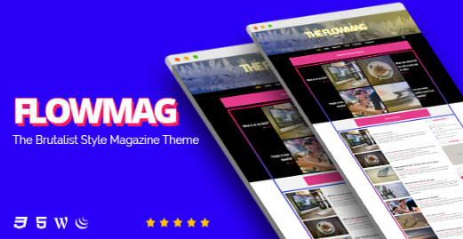 FlowMag - Brutalist WordPress Magazine Theme