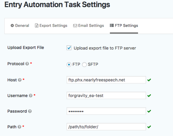 ForGravity – Entry Automation FTP Extension