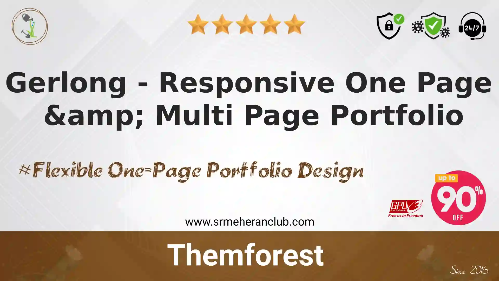 Gerlong – Responsive One Page & Multi Page Portfolio — Theme by Themeforest