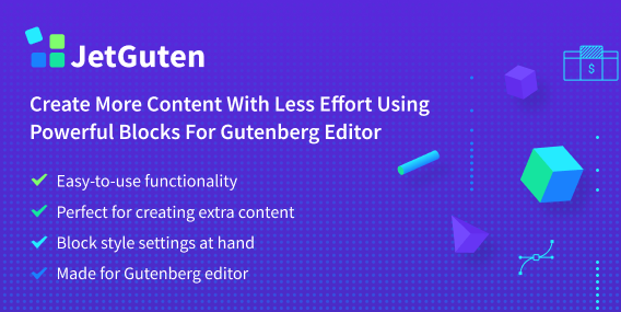 JetGuten — Blocks Set Addon for Gutenberg Editor