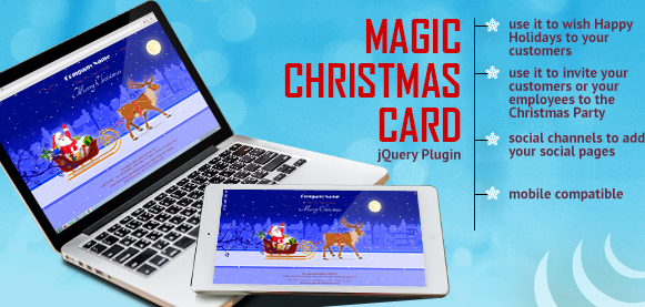 Magic Christmas Card With Animation - WP Plugin