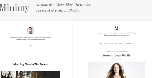 Minimy - Responsive Clean Personal & Fashion Blog