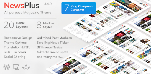 Product Image - NewsPlus – News and Magazine WordPress theme 4.2.0
