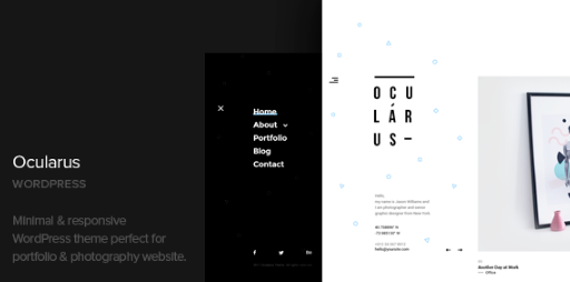 Ocularus - Minimal Photography WordPress Theme