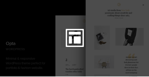 Opta Minimal Portfolio and Photography Theme