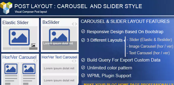 PW Carousel/Slider Post Layout For Visual Composer