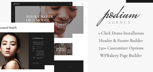 Podium - Model Agency WordPress Theme