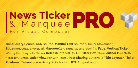 Pro News Ticker & Marquee for Visual Composer