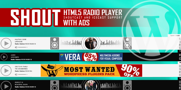 SHOUT - HTML5 Radio Player With Ads - WP Plugin