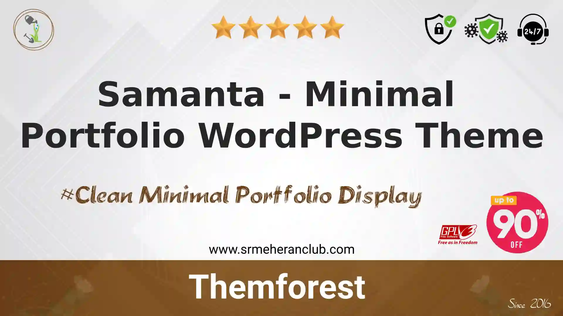 Samanta – Minimal Portfolio WordPress Theme — Theme by Themeforest