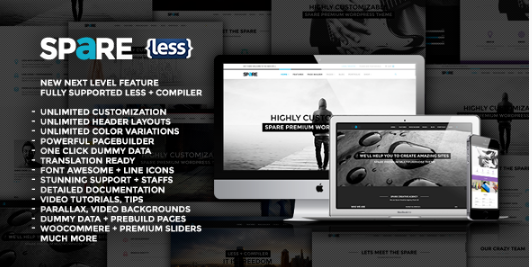 Spare - Ultimate MultiPurpose LESS Theme
