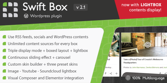 Swift Box - WordPress Contents Slider and Viewer