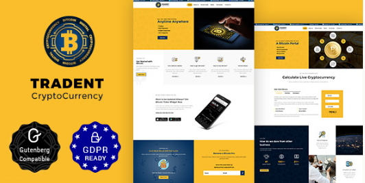 Tradent Cryptocurrency - Bitcoin, Crypto Theme