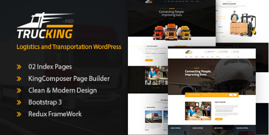 Product Image - Trucking – Logistics and Transportation WordPress 1.28