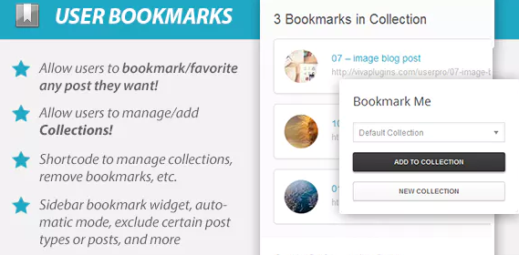 UserPro – WordPress User Bookmarks Add-on