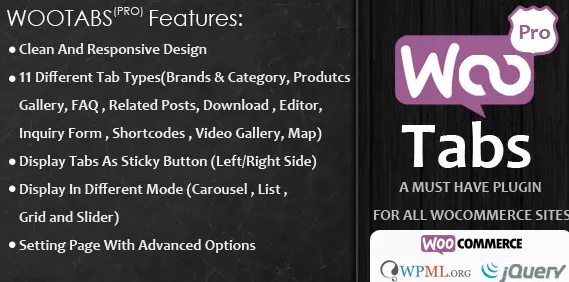WooCommerce Product Tab Pro