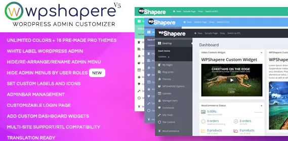 WordPress Admin Theme – WPShapere