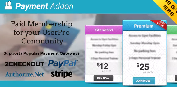 UserPro – Payment Add-on