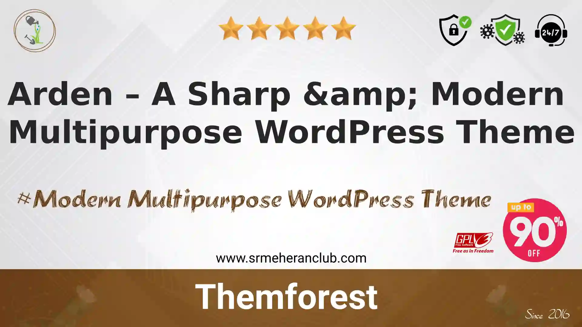 Arden – A Sharp & Modern Multipurpose WordPress Theme — Theme by Themeforest