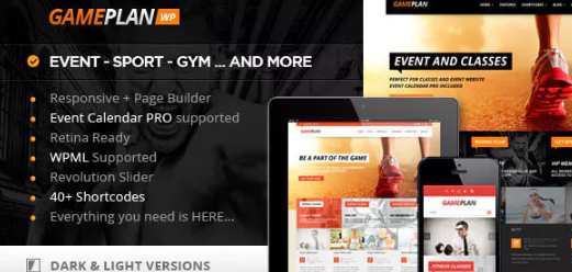 Gameplan – Event and Gym Fitness WordPress Theme