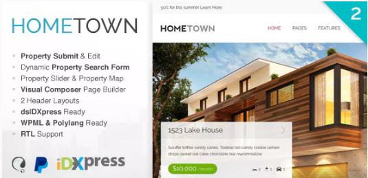 Hometown – Real Estate WordPress Theme