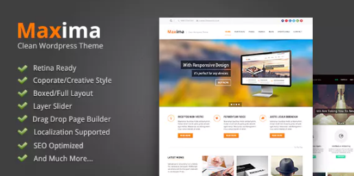 Maxima – Retina Ready WordPress Theme
