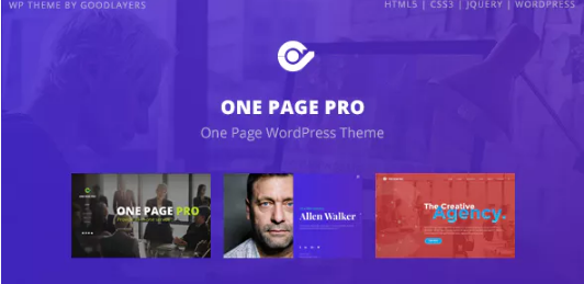 Product Image - One Page Pro – Multi Purpose OnePage WordPress Theme 1.2.2