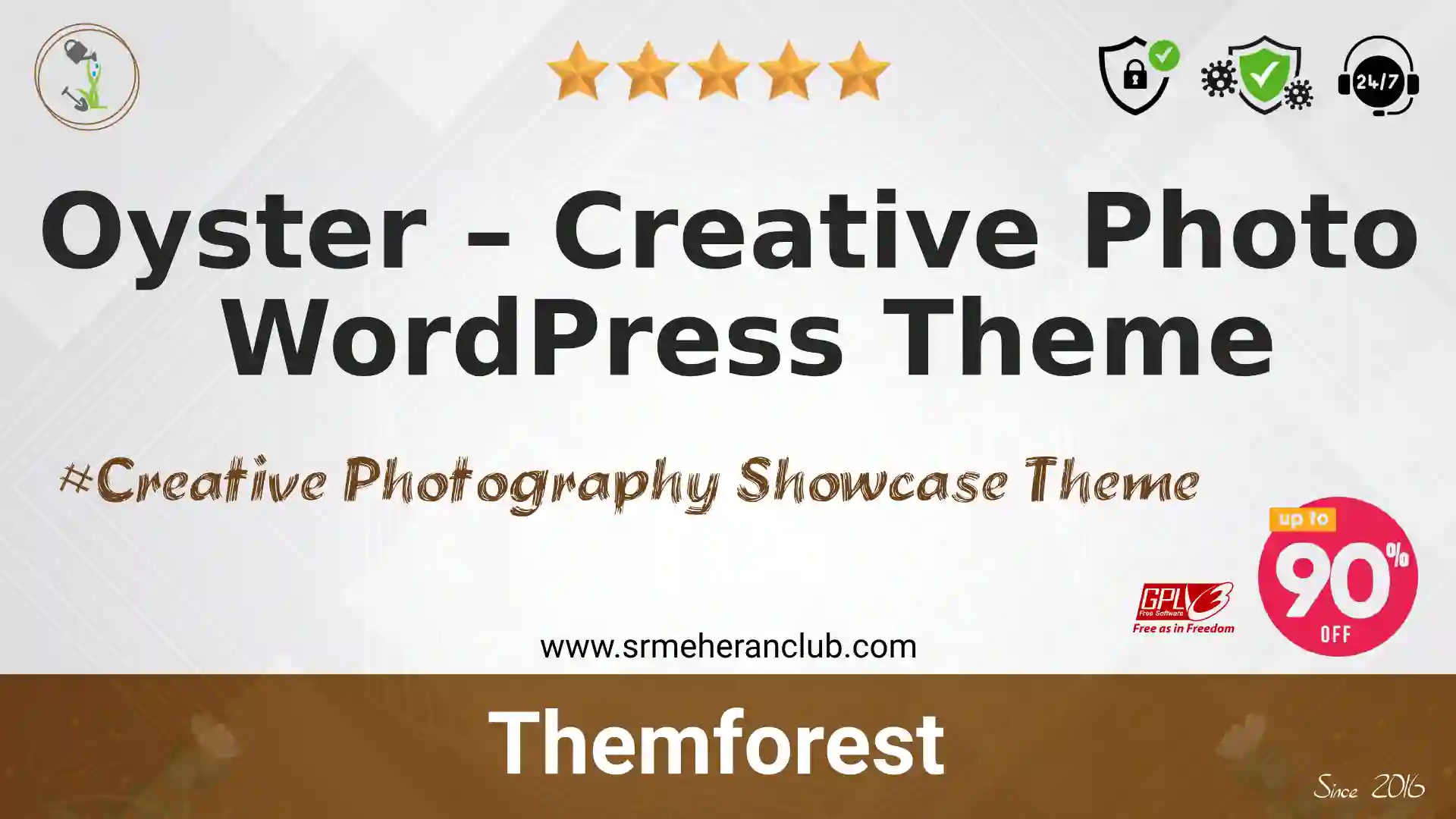 Oyster – Creative Photo WordPress Theme — Theme by Themeforest