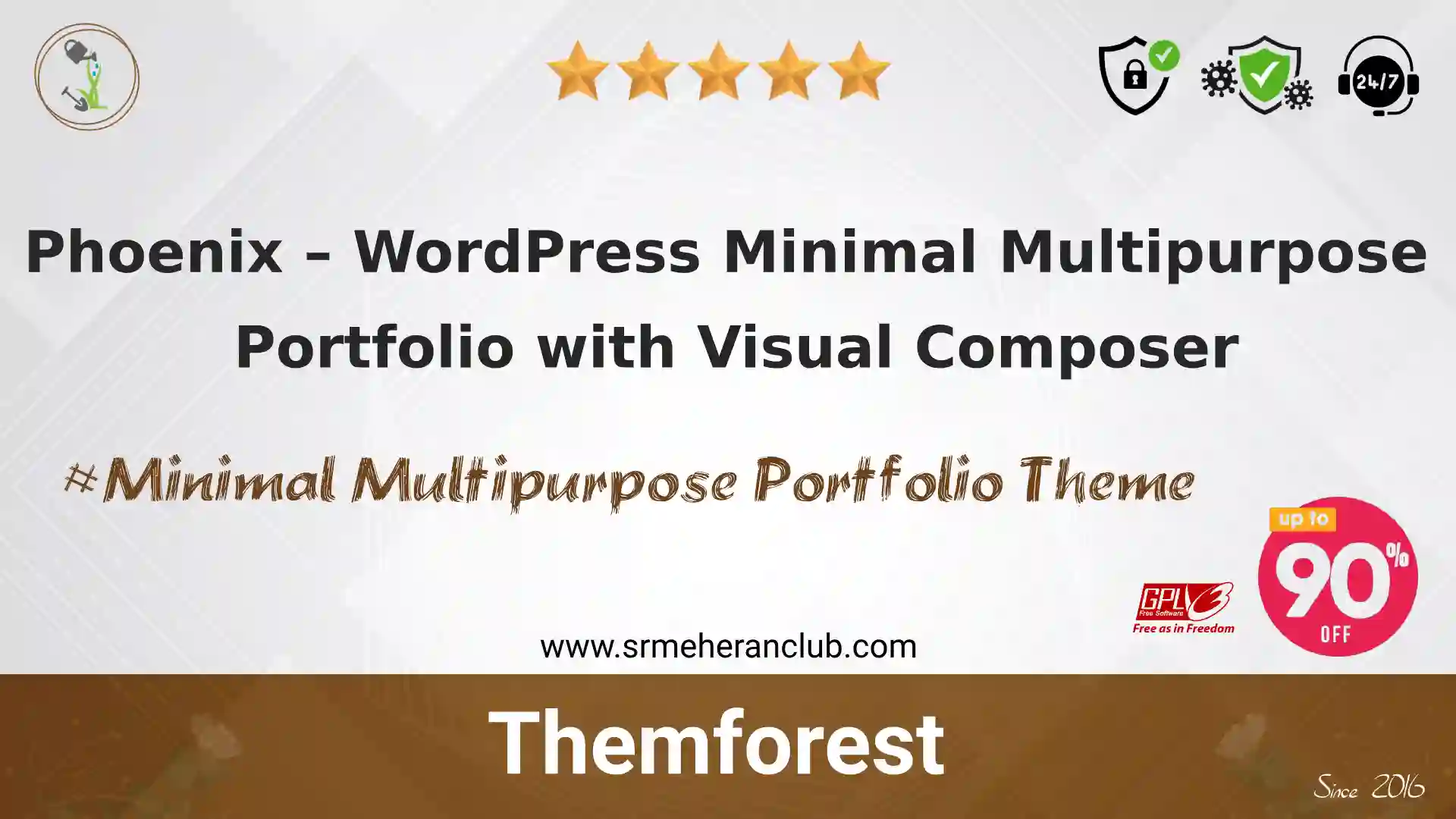 Phoenix – WordPress Minimal Multipurpose Portfolio with Visual Composer — Theme by Themeforest