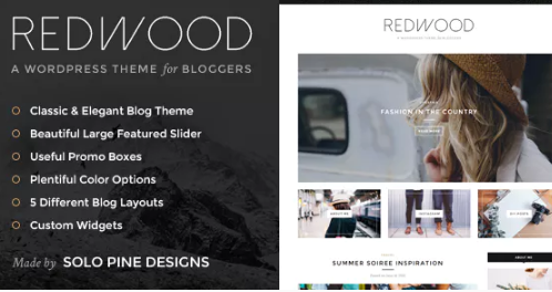 Redwood – A Responsive WordPress Blog Theme