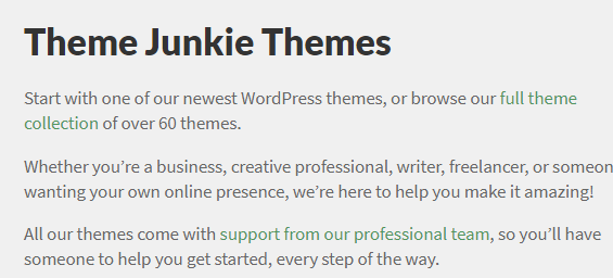 Theme Junkie Remaster WordPress Theme