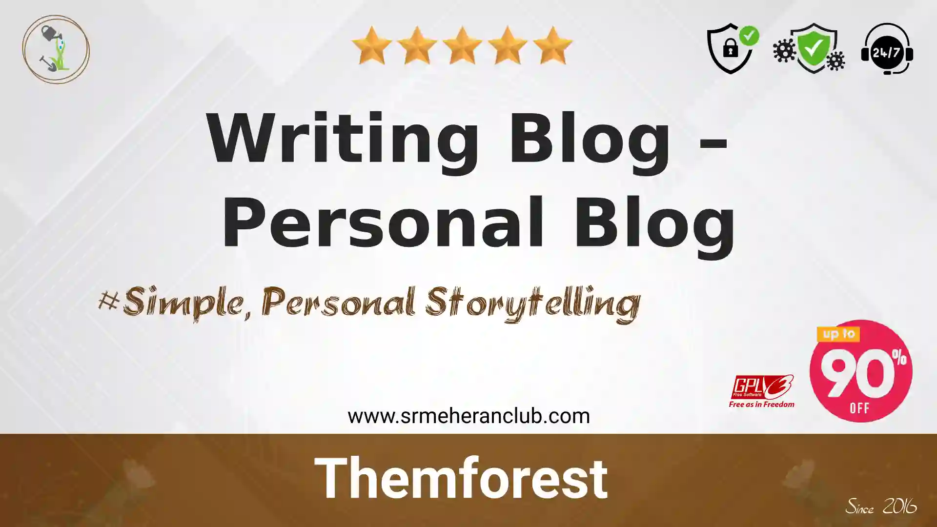 Writing Blog – Personal Blog — Theme by Themeforest