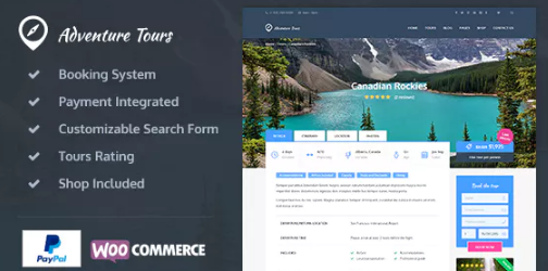 Adventure Tours – WordPress Tour/Travel Theme 5.2.0