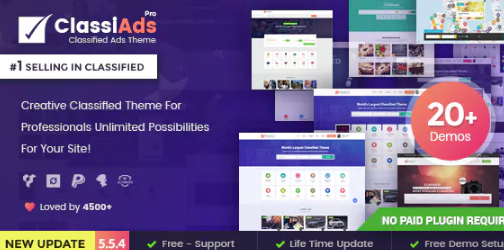 Classiads – Classified Ads WordPress Theme 6.1.11