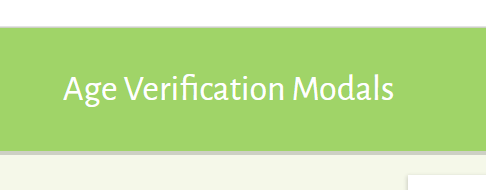Popup Maker – Age Verification Modals