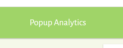 Popup Maker - Popup Analytics