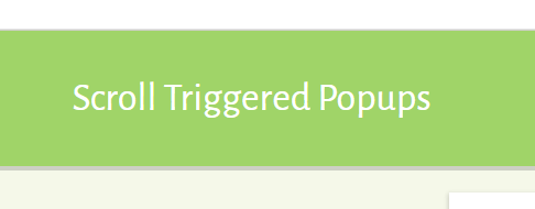 Popup Maker - Scroll Triggered Popups