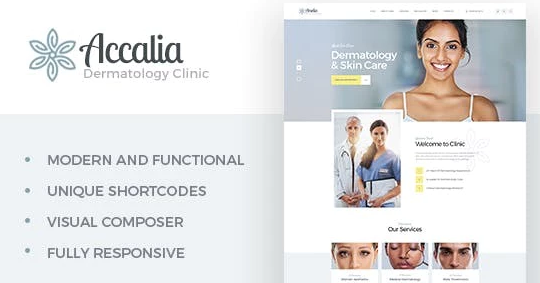Accalia | Dermatology Clinic WordPress Theme 1.5.1