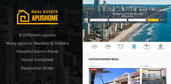 Product Image - ApusHome – Real Estate WordPress Theme