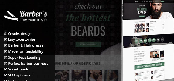 Barber - WordPress Theme for Barbers & Hair Salons