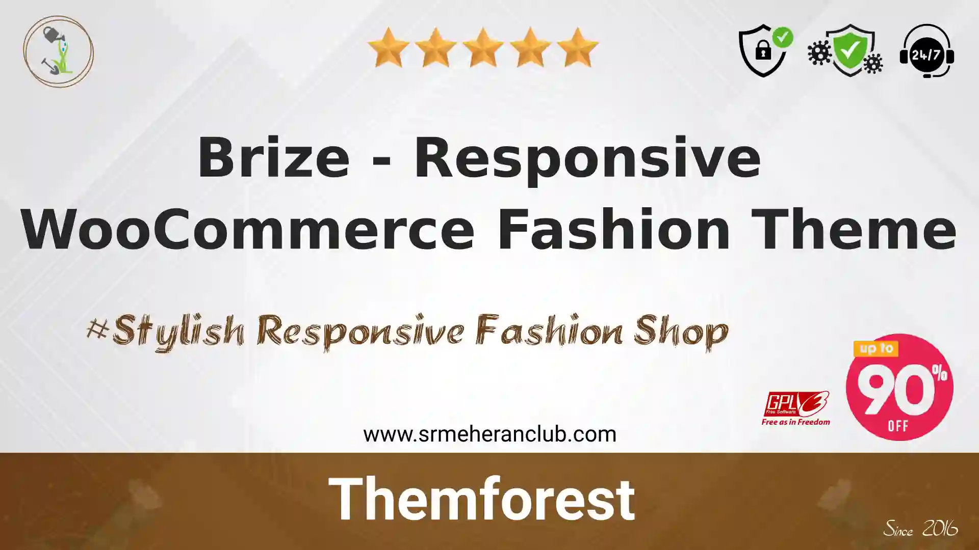 Brize – Responsive WooCommerce Fashion Theme — Theme by Themeforest