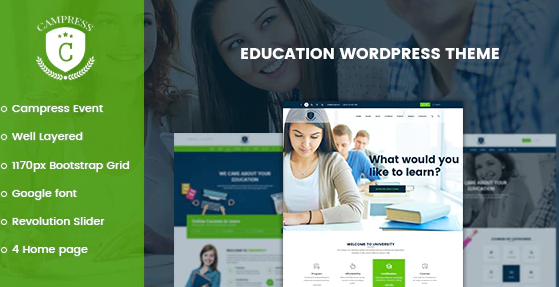 Product Image - Campress – Responsive Education WordPress Theme 1.30
