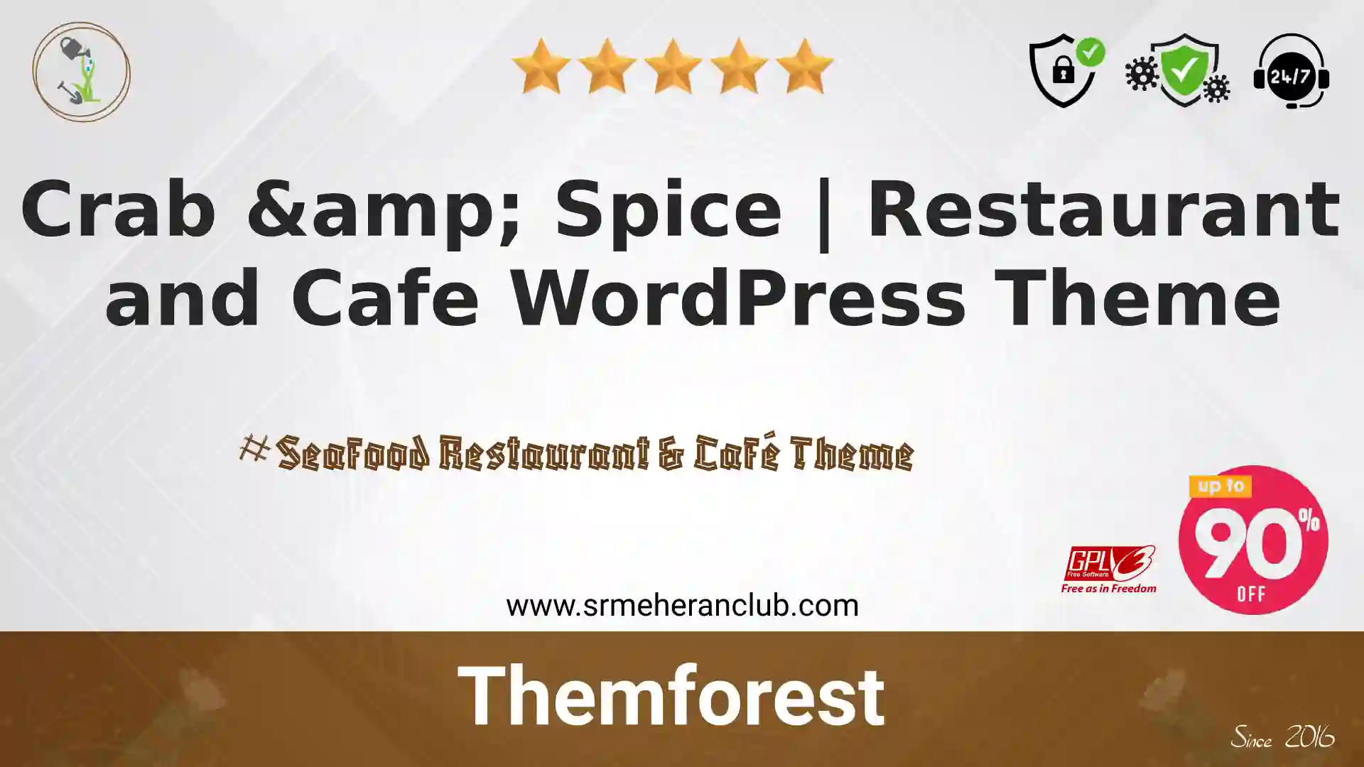 Crab & Spice | Restaurant and Cafe WordPress Theme