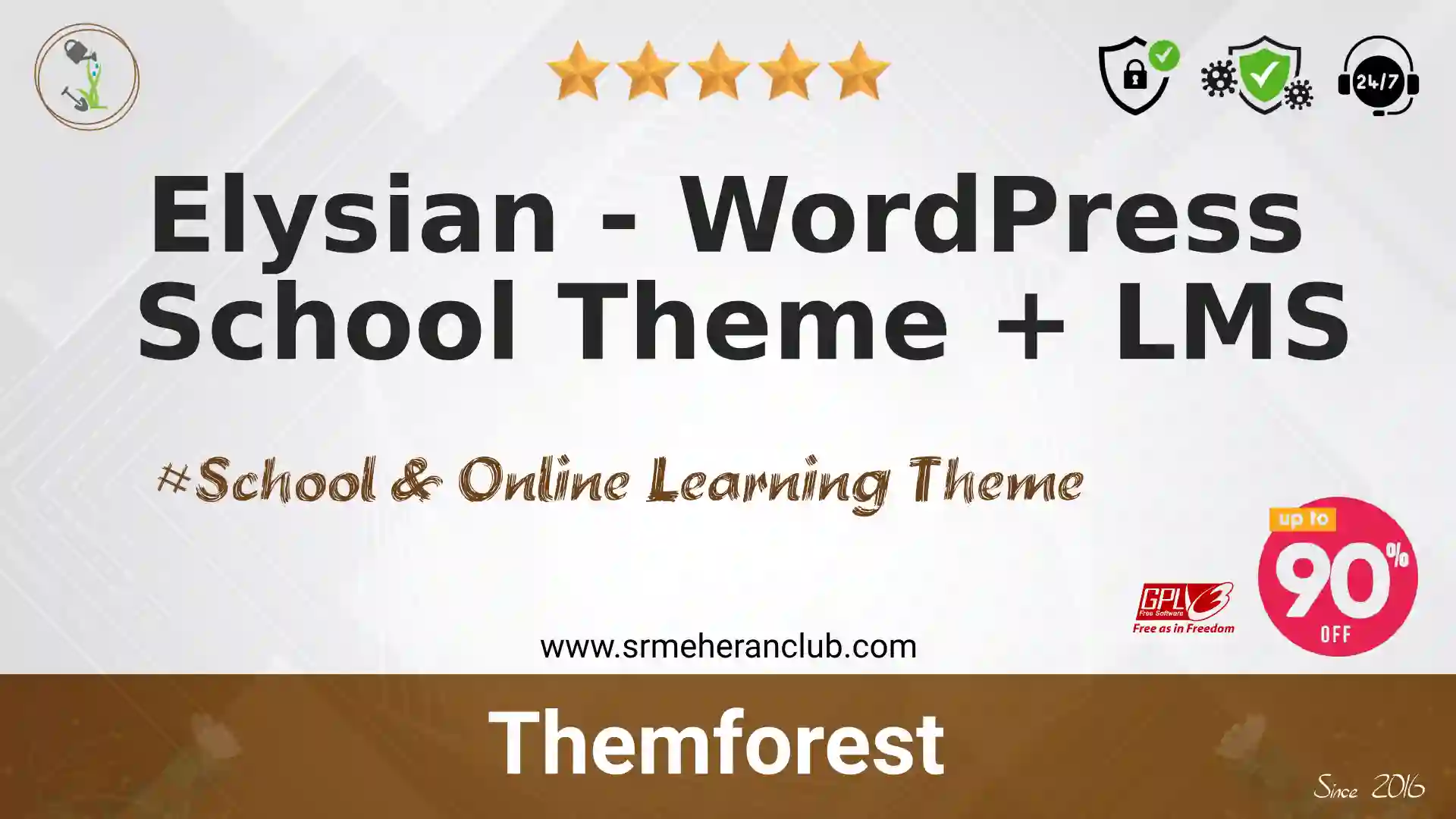Elysian – WordPress School Theme + LMS — Theme by Themeforest